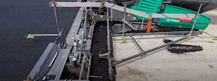 New Vogele Fixed-Width Screed at work